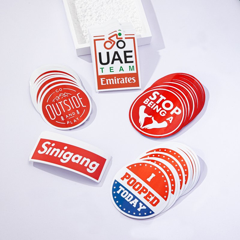 Custom Manufacturer Decoration Car Resistant Printing Logo Label Die Cut Stickers Cute Cartoon Adhesive Pvc Label Sticker