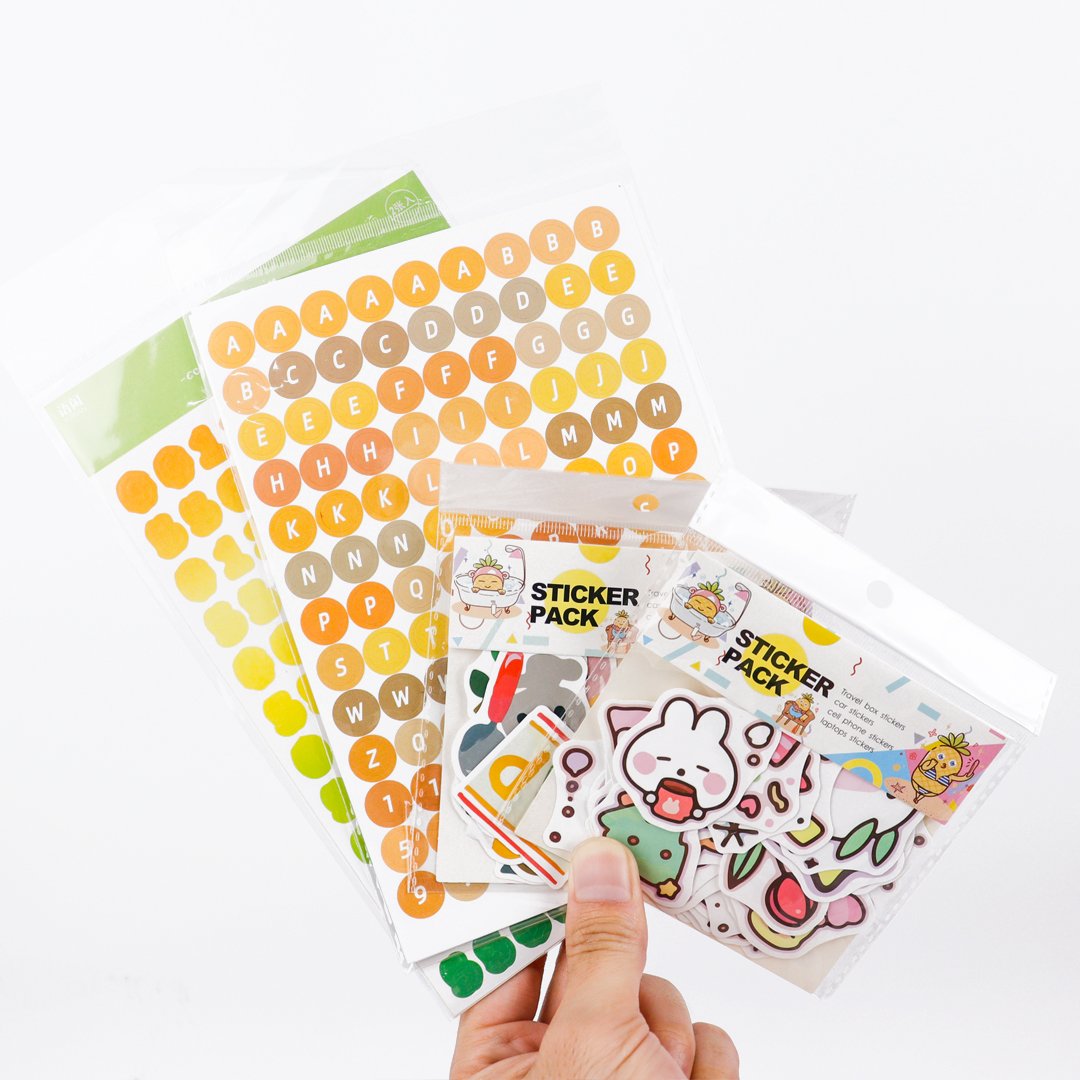 Custom Logo Die Cut Sticker Anime Decorative Waterproof PVC Kiss Cut Sticker Printing Adhesive Vinyl Cartoon Stickers Sheet