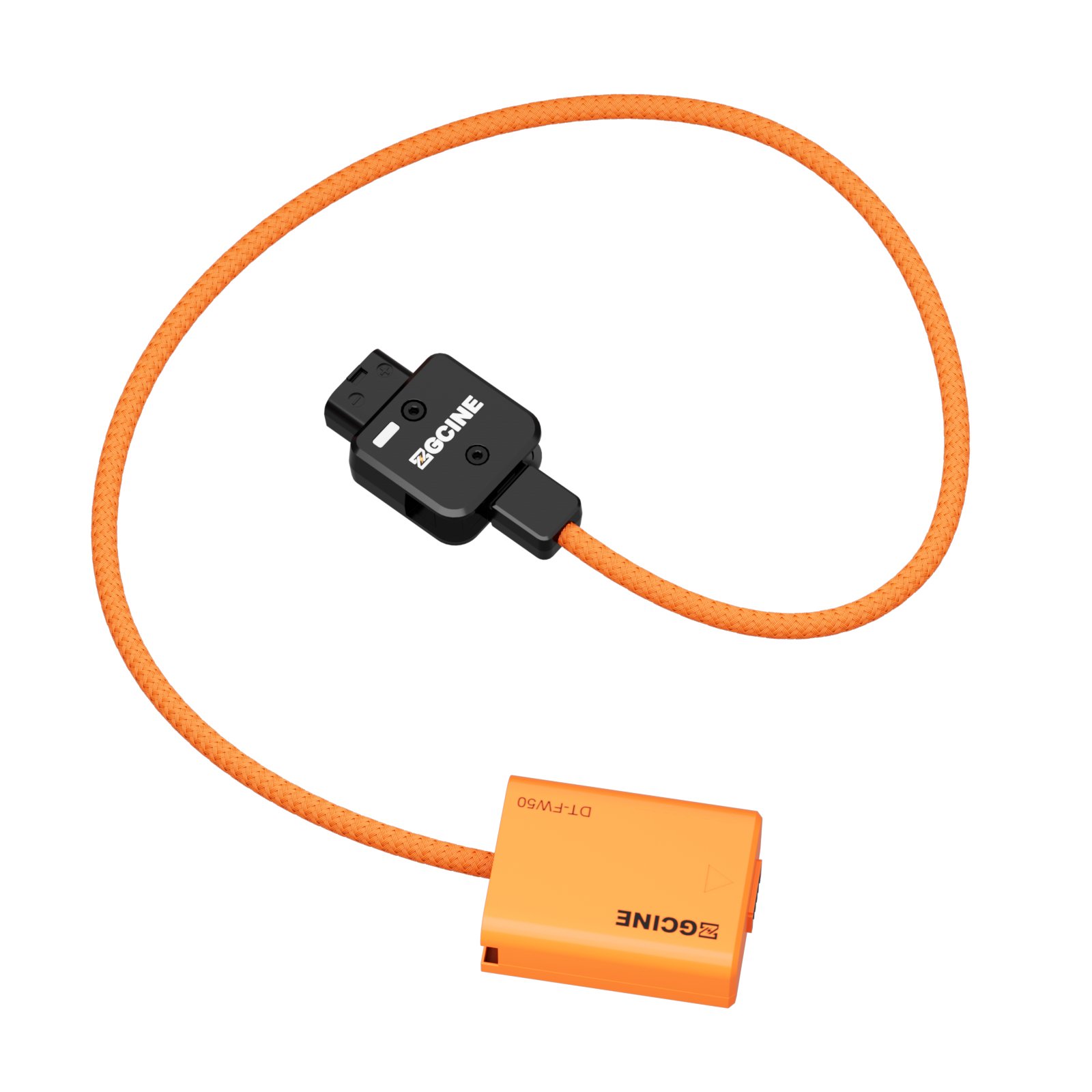 ZGCINE D TAP FW50 USB-C to NP-FW50 Dummy Battery Cable PD Input 180° Adjustment FW50 Dummy Battery