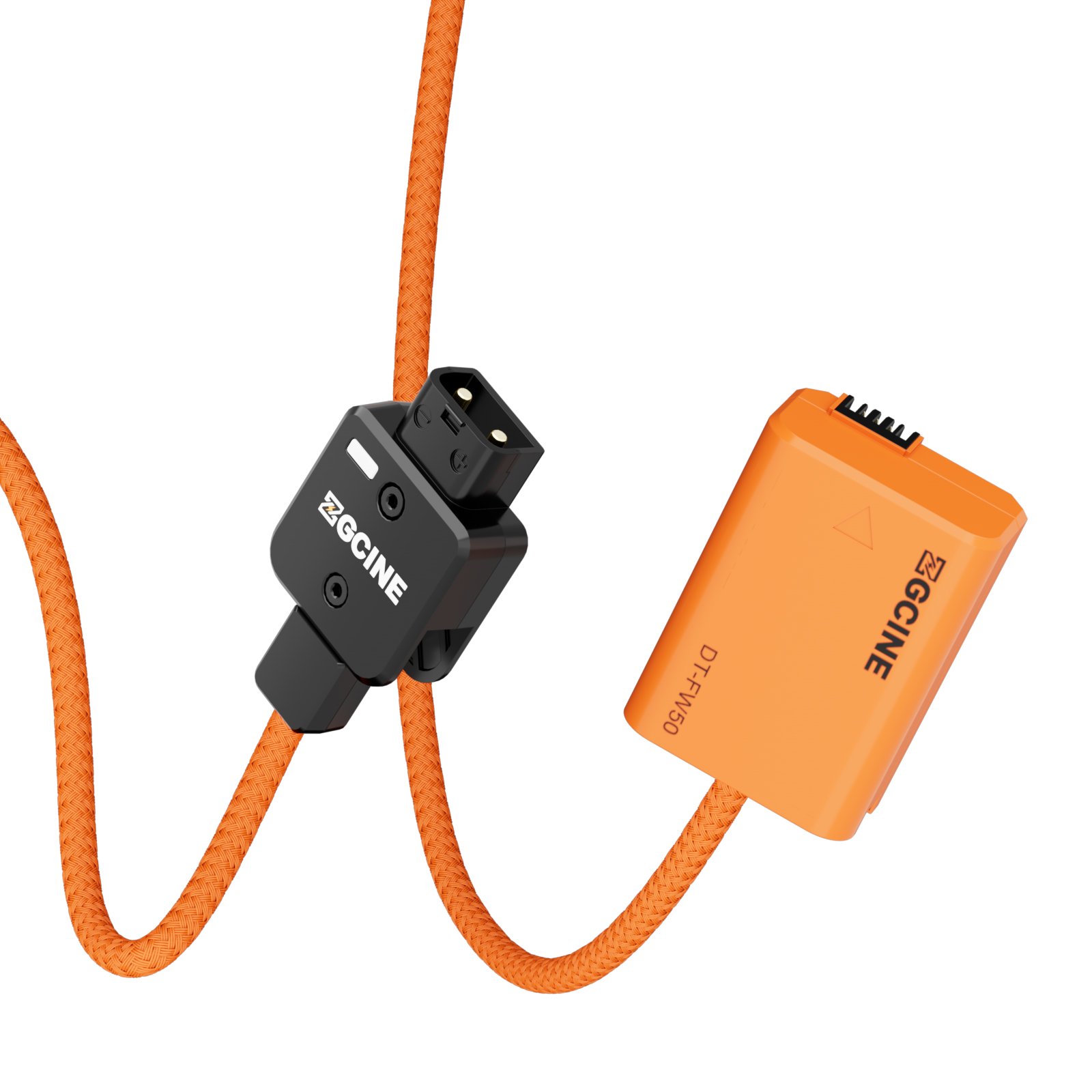 ZGCINE D TAP FW50 USB-C to NP-FW50 Dummy Battery Cable PD Input 180° Adjustment FW50 Dummy Battery