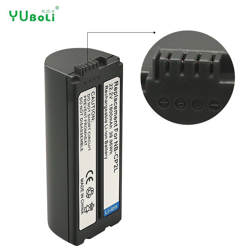 Wholesale 1800mAh NB-CP2L Printer Battery For Canon CP510 CP600 CP710 CP800 Rechargeable Lithium-ion Battery