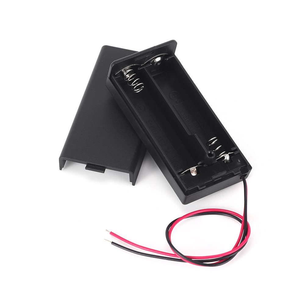 High Efficiency Double-Slot 9V Prewired Switch Cover Terminal 2AA Battery Installation Accessories ABS PP Plastic Battery Case