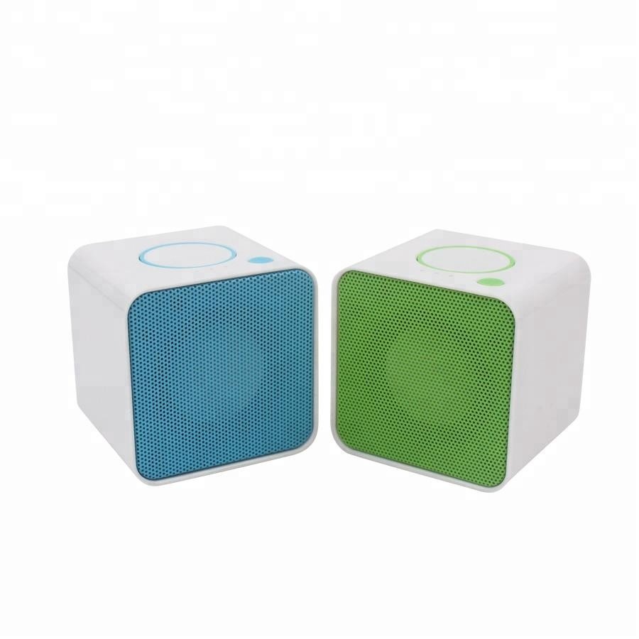 High Quality Mini Cube Bluetooth Speaker Portable 3W Plastic Mobile Phone Computer Accessory Aux Outdoor Parties Box