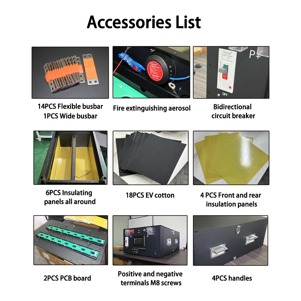 YIXIANG V2 BOX EU Stock 280Ah Lifepo4 Battery Pack Box With Fire Extinguishing Aerosol Lifepo4 Battery Accessories