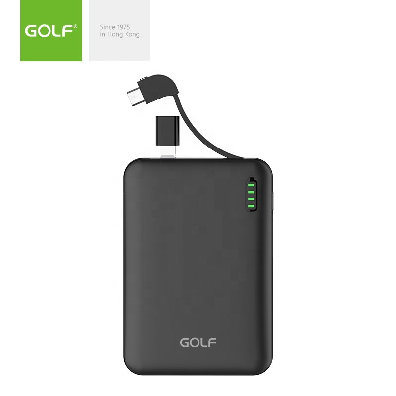 5000mah powerbank Best selling built in cable portable products accessories mini slim power bank Output Interface Sing 5000mah