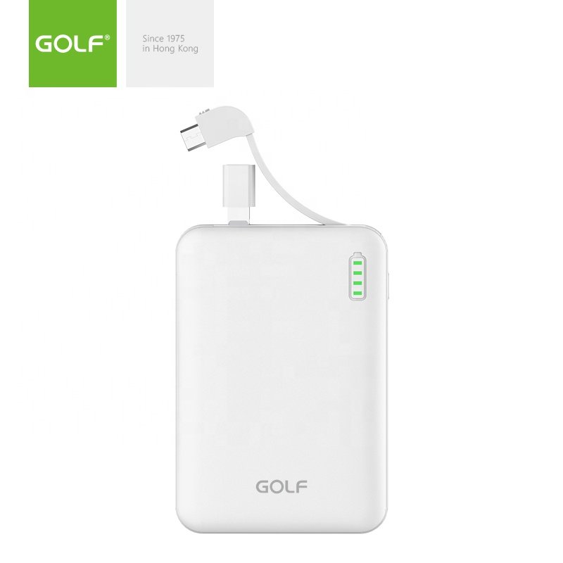 5000mah powerbank Best selling built in cable portable products accessories mini slim power bank Output Interface Sing 5000mah