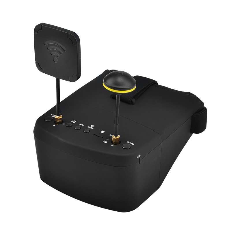LS 800D FPV Drone Goggles with DVR 5.8G 40CH 5 Inch 800x480 Diversity Video Headset Build in Battery for RC Racing FPV Parts