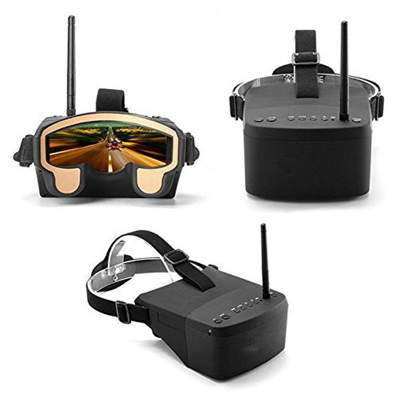 LS 800D FPV Drone Goggles with DVR 5.8G 40CH 5 Inch 800x480 Diversity Video Headset Build in Battery for RC Racing FPV Parts