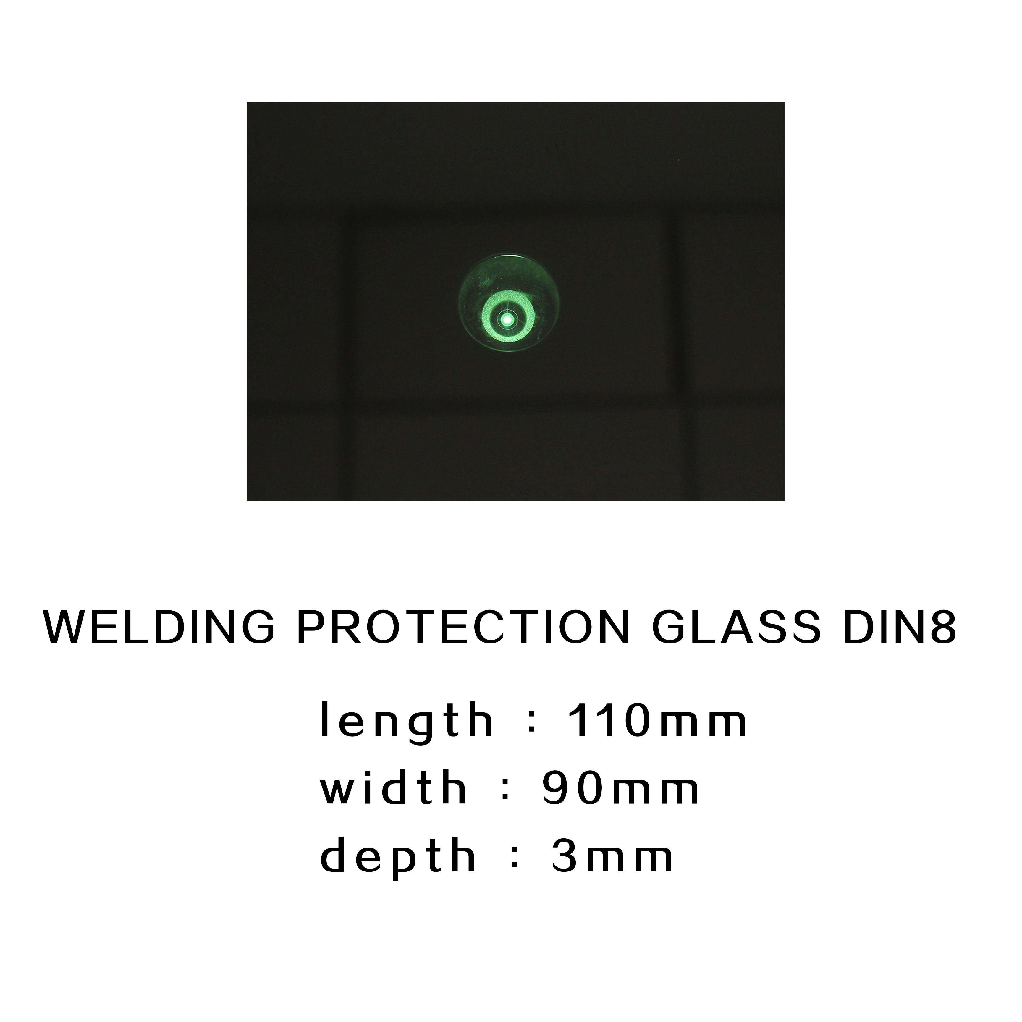 welding accessories 10*90*3 mm Protective Welding Glass For Welding Helmet
