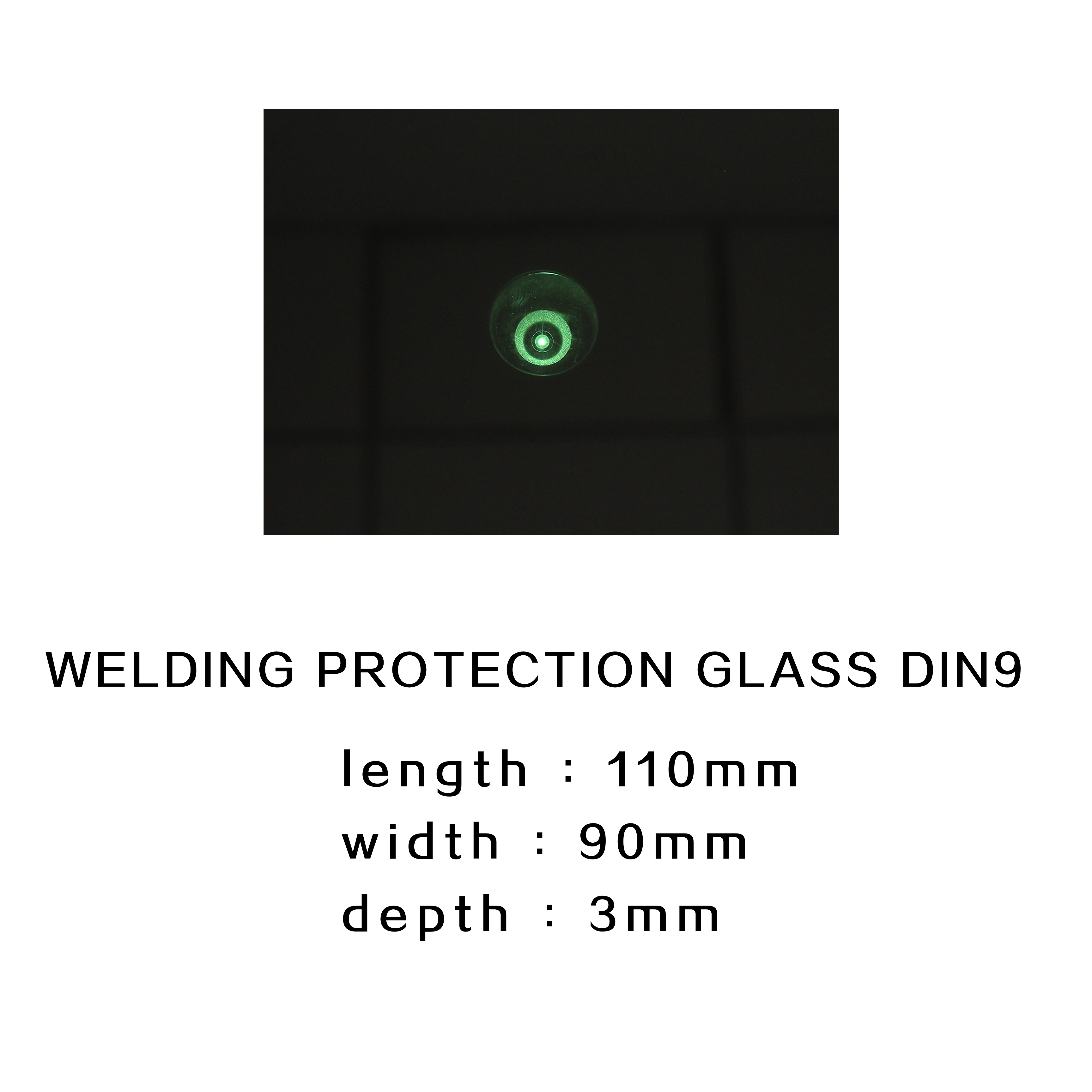 welding accessories 10*90*3 mm Protective Welding Glass For Welding Helmet