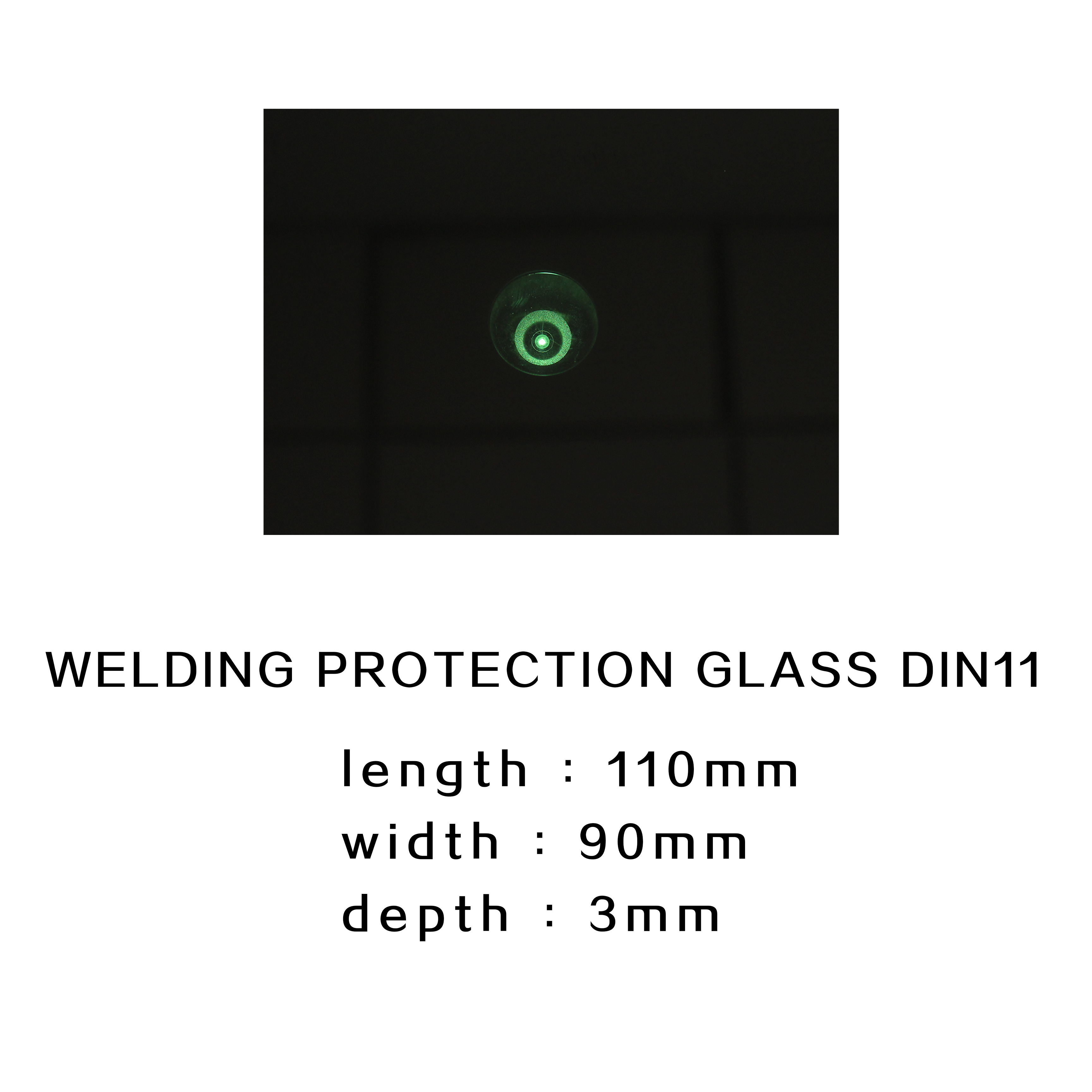 welding accessories 10*90*3 mm Protective Welding Glass For Welding Helmet