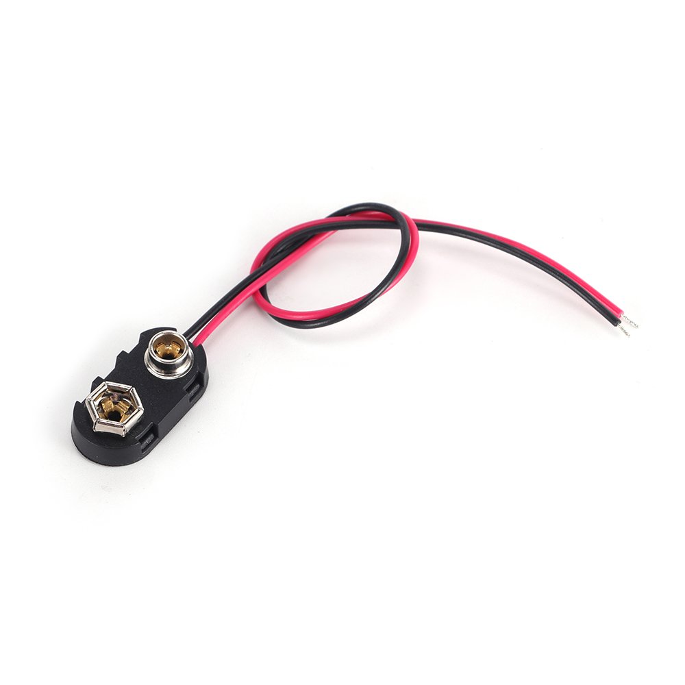 turdy T-Shaped 9V Battery Terminal Clip with Hard Shell Reliable Connections for Instruments & Testers Battery Accessories