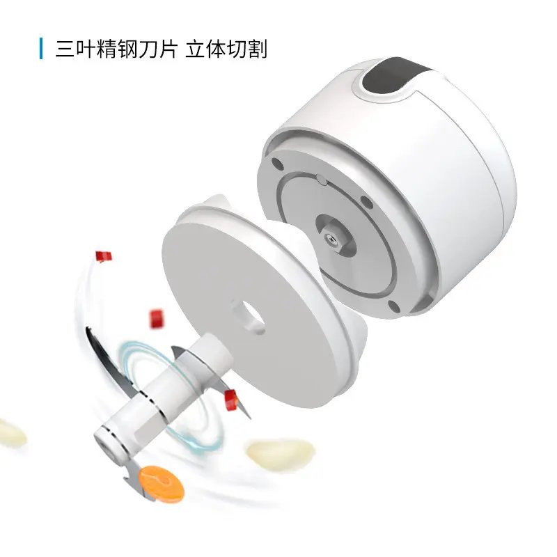 Wholesale 250ml USB Rechargeable Smart electric mini food chopper for Kitchen Accessories garlic onion mini food chopper