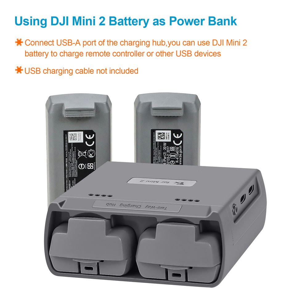 Battery Charger Two-Way Charging Hub Drone Batteries USB Charger Drone Accessories For DJI Mavic Mini 2/Mini SE