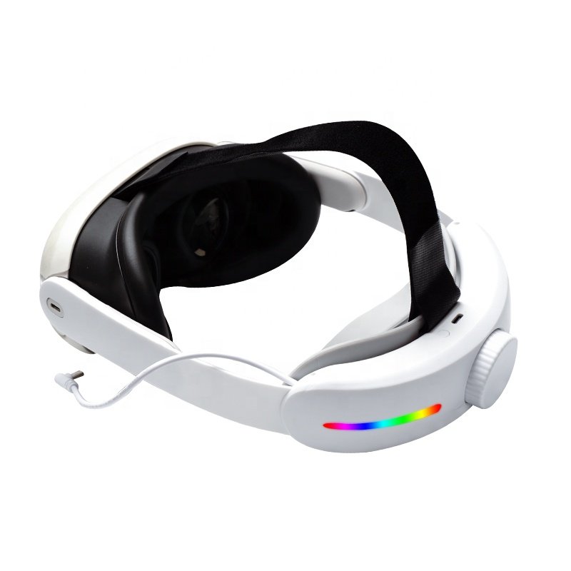 4000mAH Battery Charging Headset VR RGB Accessories Elite Headstrap For Meta Oculus Quest 3 Head Strap