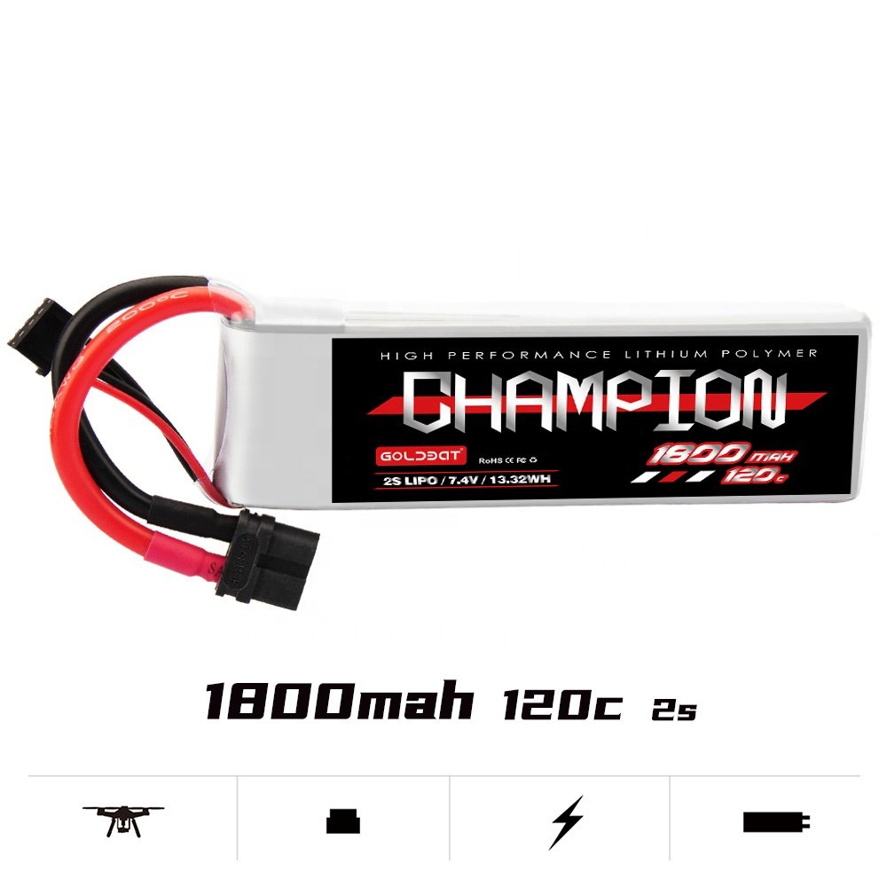 High C-rate 120C 1800mAh 2S 6S 12S 14S RC Car LiPo Battery T/JST/XT30/XT60 Plug