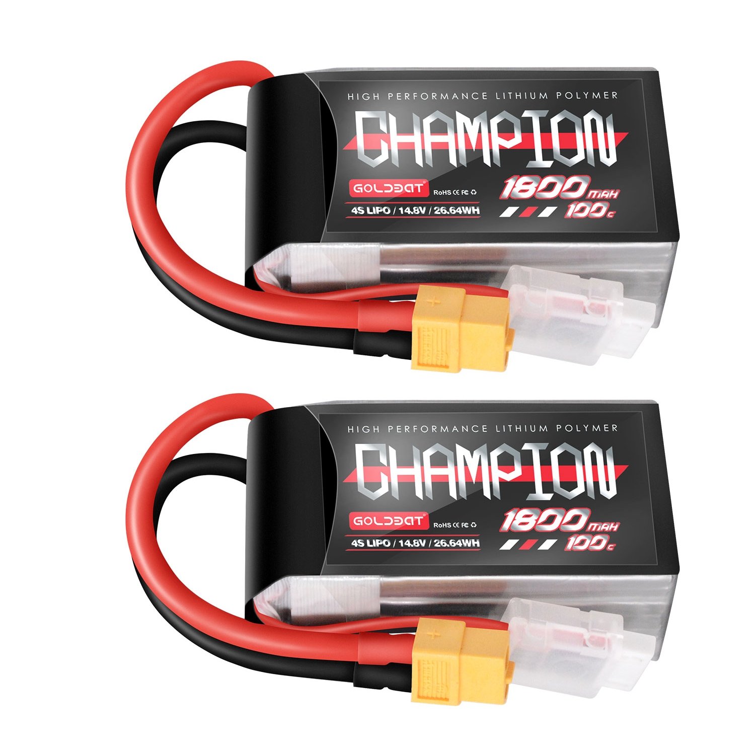 High C-rate 120C 1800mAh 2S 6S 12S 14S RC Car LiPo Battery T/JST/XT30/XT60 Plug