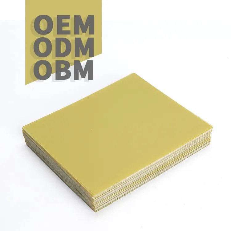 Hotselling fibreglass sheet yellow Epoxy insulator Sheets Plastic fireproof isolation Sheets for 280ah 320ah Lifepo4 battery