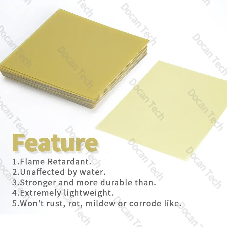 Hotselling fibreglass sheet yellow Epoxy insulator Sheets Plastic fireproof isolation Sheets for 280ah 320ah Lifepo4 battery