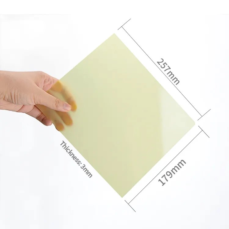 Hotselling fibreglass sheet yellow Epoxy insulator Sheets Plastic fireproof isolation Sheets for 280ah 320ah Lifepo4 battery