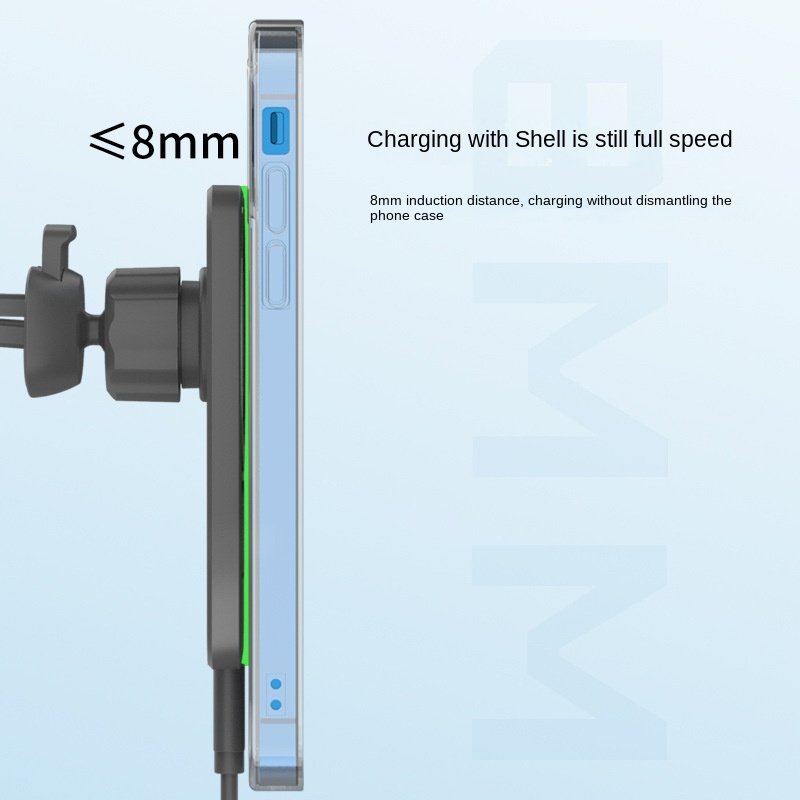 Cross-border source factory magnetic suction car wireless charging for series fast mobile phone
