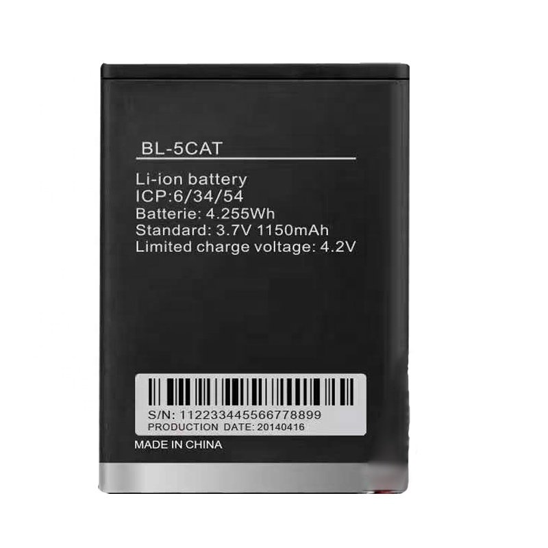 China market of electronic mobile accessories 1150mah 3.7v wholesale BL-5CAT battery for tecno