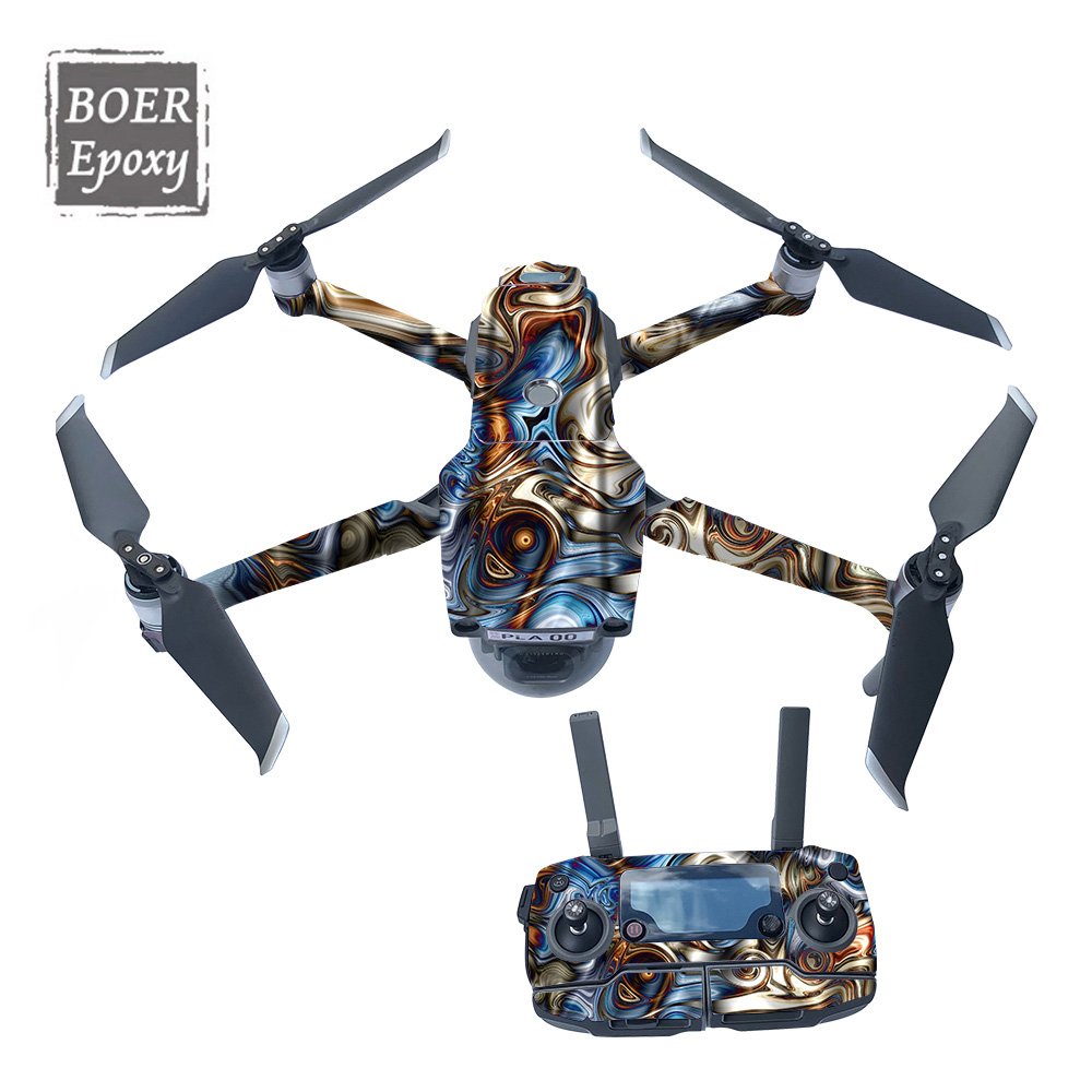 Aikusu wholesale custom waterproof drone vinyl skin decals sticker for DJI accessories