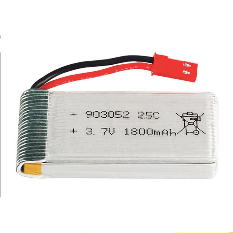 RC Drone Backup Battery Lipo Lithium Polymer Battery Pack Mini Size 903052 1800mAh 3.7V LCO Toys Battery