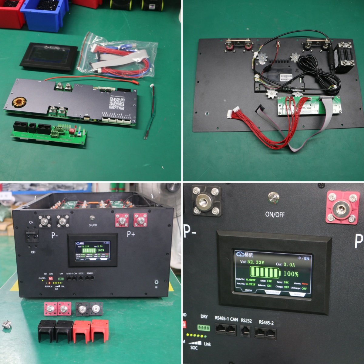 YIXIANG 51.2V 280Ah 304Ah JK Bms Lifepo4 Case Battery Pack Kits DIY Accessories For Home Solar Energy Storage