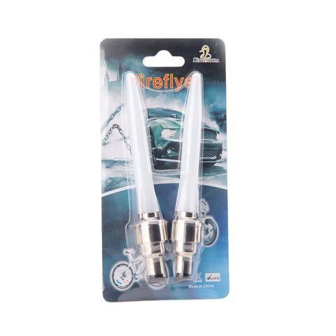 AT Multicolor Bicycle Wheel Tire Valve Caps Light Accessories Motorcycle Led Light Tyre Wheel Spoke Bicycle Lights