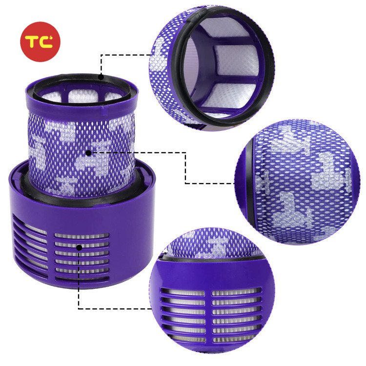 Replacement Post-Filter Spare Part for Dysons V10 SV12 Cyclone Absolute Animal Total Clean Vacuum Cleaner Part 969082- 01