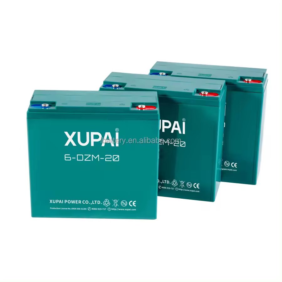 Electric vehicle E-bike 12v 20Ah scooter battery XUPAI brand 6-DZF-12