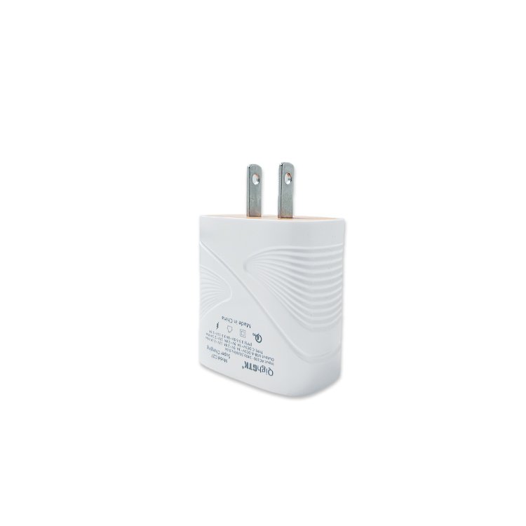 Mobile Phones 25W Charger Dual Port Wall Charger US EU Compatible Type-C USB-A Fast Charging Portable Phone Charger Travel