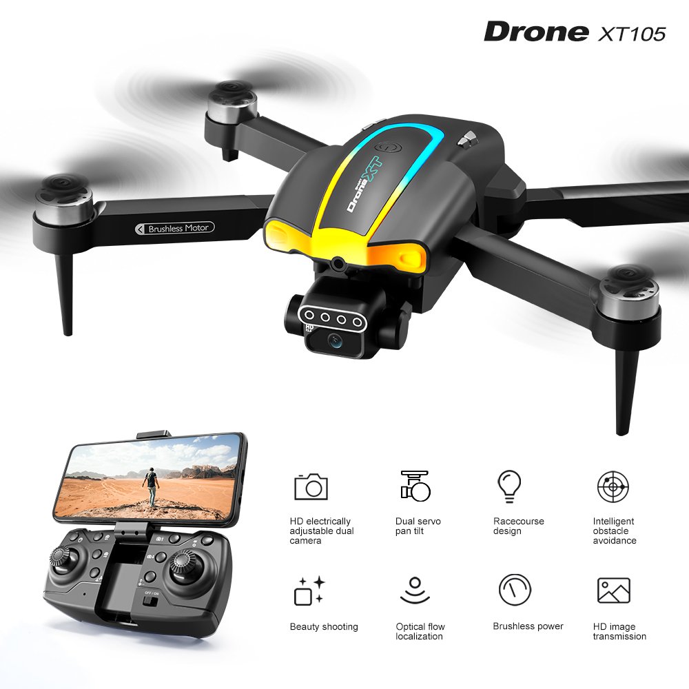 Cross-border Drone Mavic Accessories HD 2-Axis Servo Aerial Photography RC Airplane Brushless Light Airplane