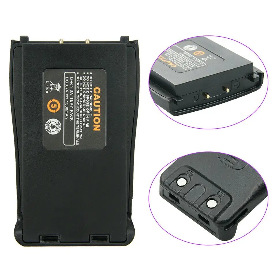 JJCC custom wholesale walkie-talkie battery lithium battery 7.2V 2800mAh walkie-talkie accessories