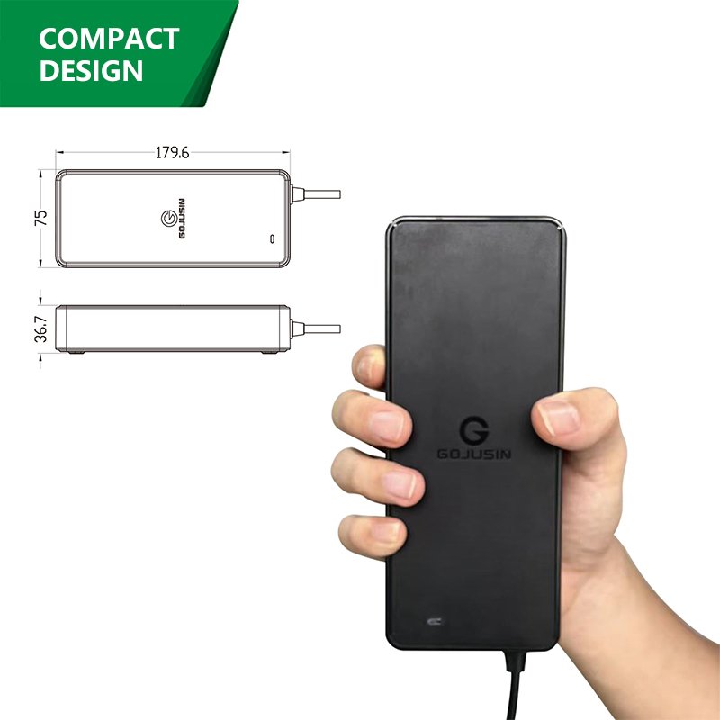 Gojusin hot selling 25.2V 6A Lithium Battery Charger for 24V battery Electric Car Bike Scooter Drones Power Tool