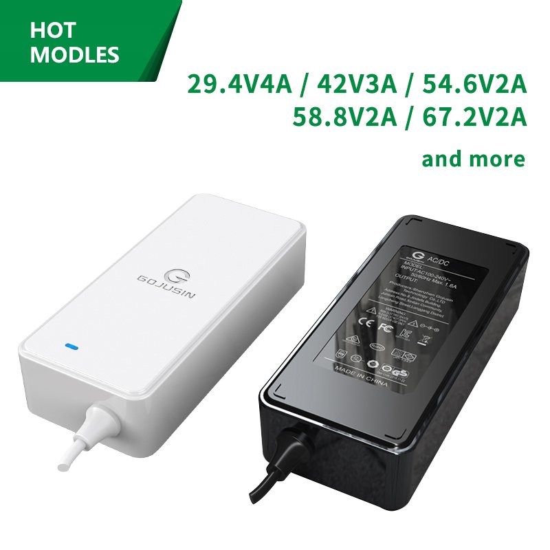 Gojusin hot selling 25.2V 6A Lithium Battery Charger for 24V battery Electric Car Bike Scooter Drones Power Tool