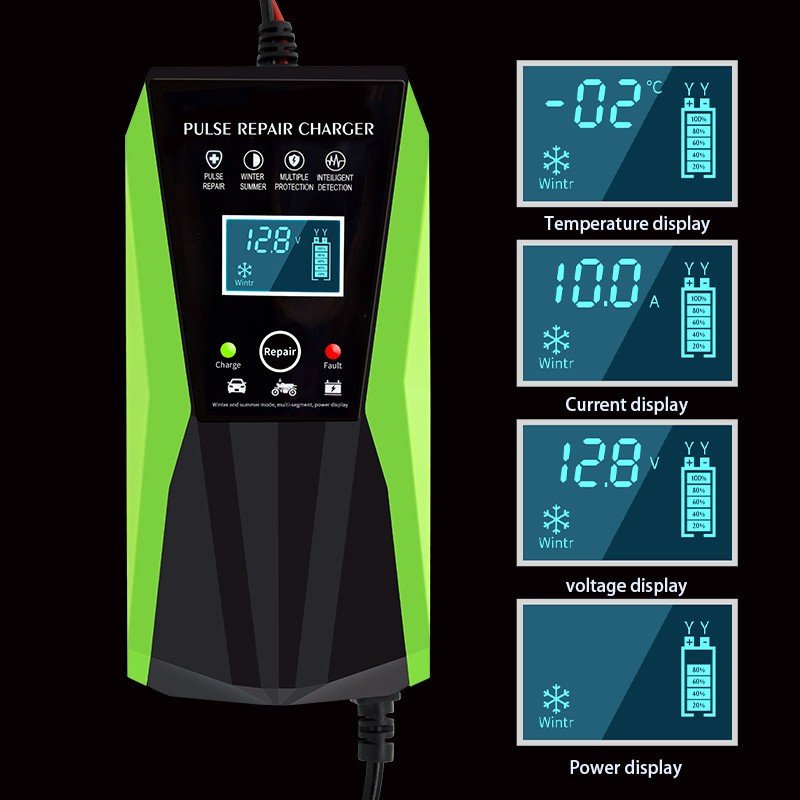 Car battery charger pulse repair 12V10A motor vehicle battery charger 12V 10A