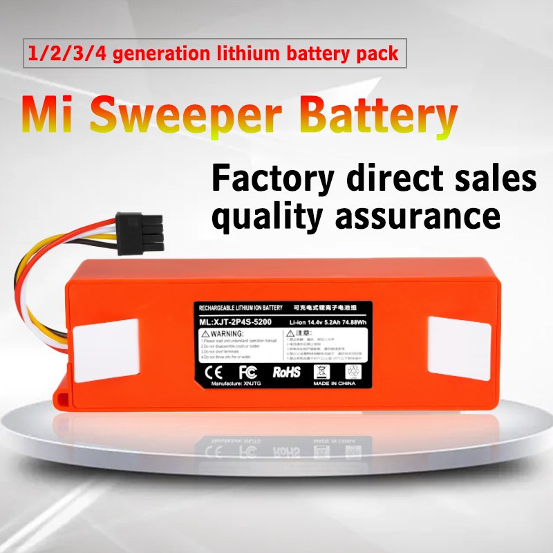 Replacement Battery for Xiaomi Vacuum Robot Cleaner Accessories Roborock 14.4V 5200/6500/9800mAh Battery