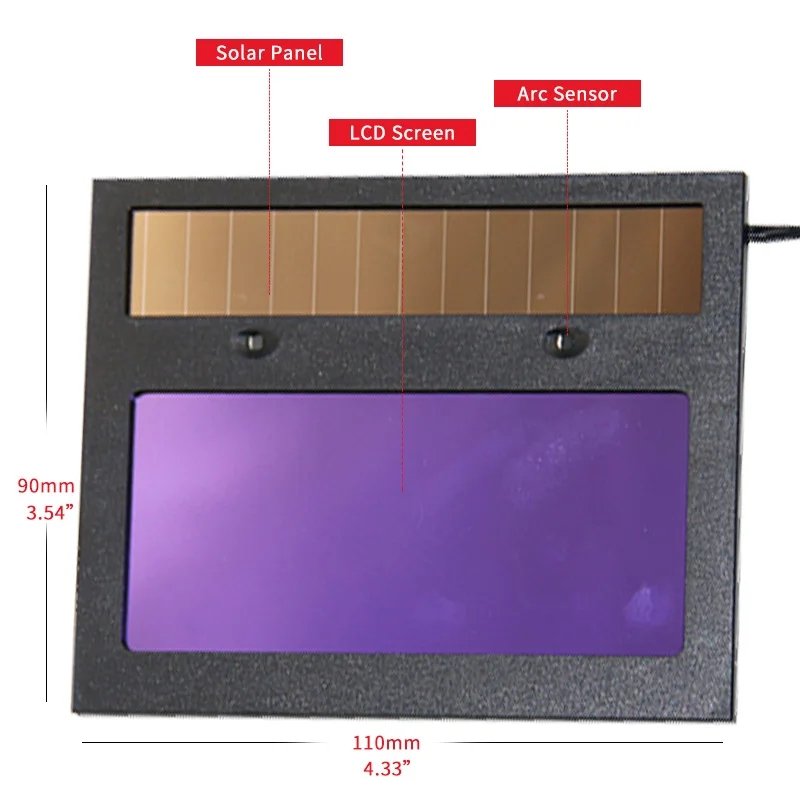 True Color Battery Solar Auto Dimming TIG MIG MMA MAG KR KC Electric True Color Welding Mask