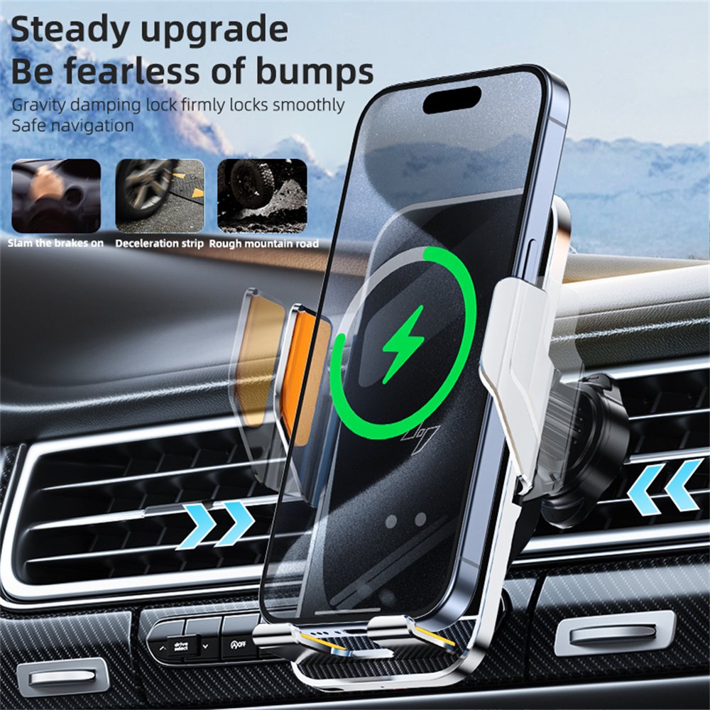 C8 15W Fast Magnetic wireless car charger Phone Holder Magnet car mobile Phone Holder wireless charger 2024 New Products
