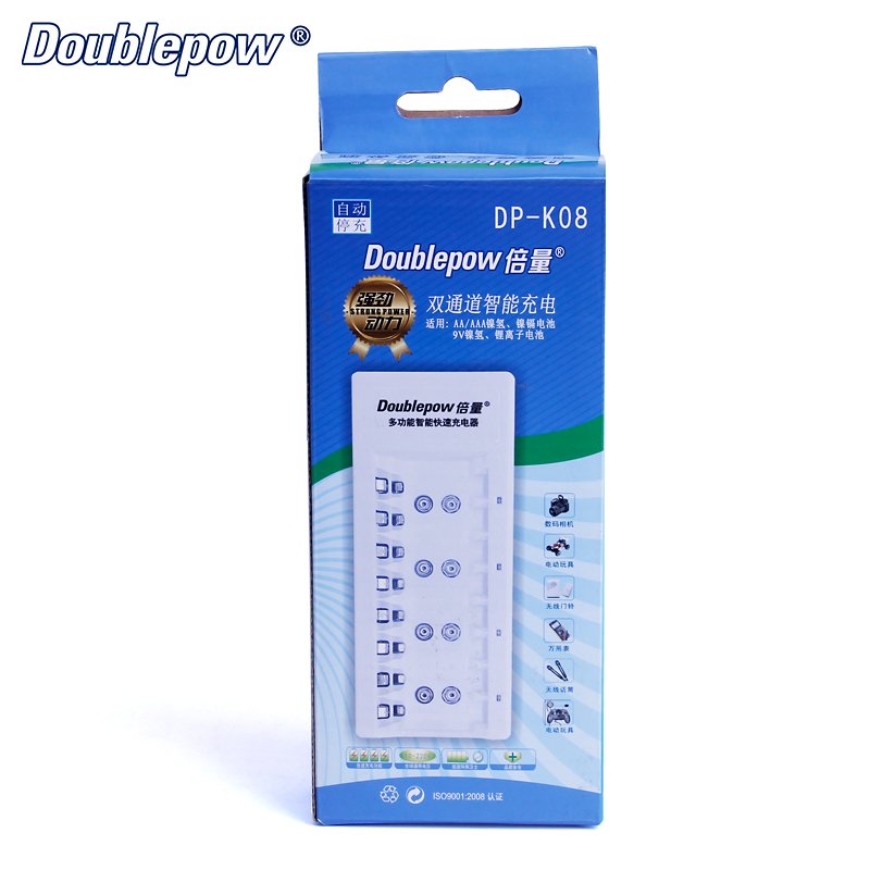 Doublepow K08 Fast Charger 9V 1.2V Rechargeable Battery Accessories 1.2V AA AAA Nicd Nimh battery charger for Camera Users