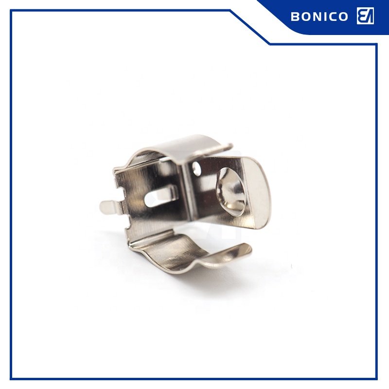 Anti-Afall Metal Nickel Plating Vertical Spring Clip Power Supplies Battery Clip Accessory