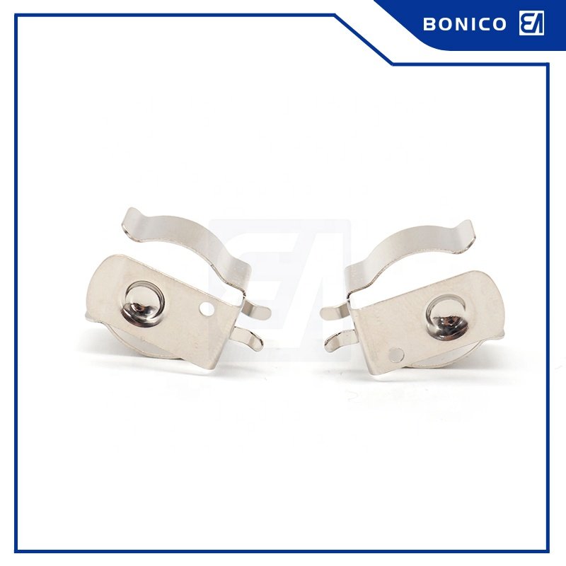 Anti-Afall Metal Nickel Plating Vertical Spring Clip Power Supplies Battery Clip Accessory