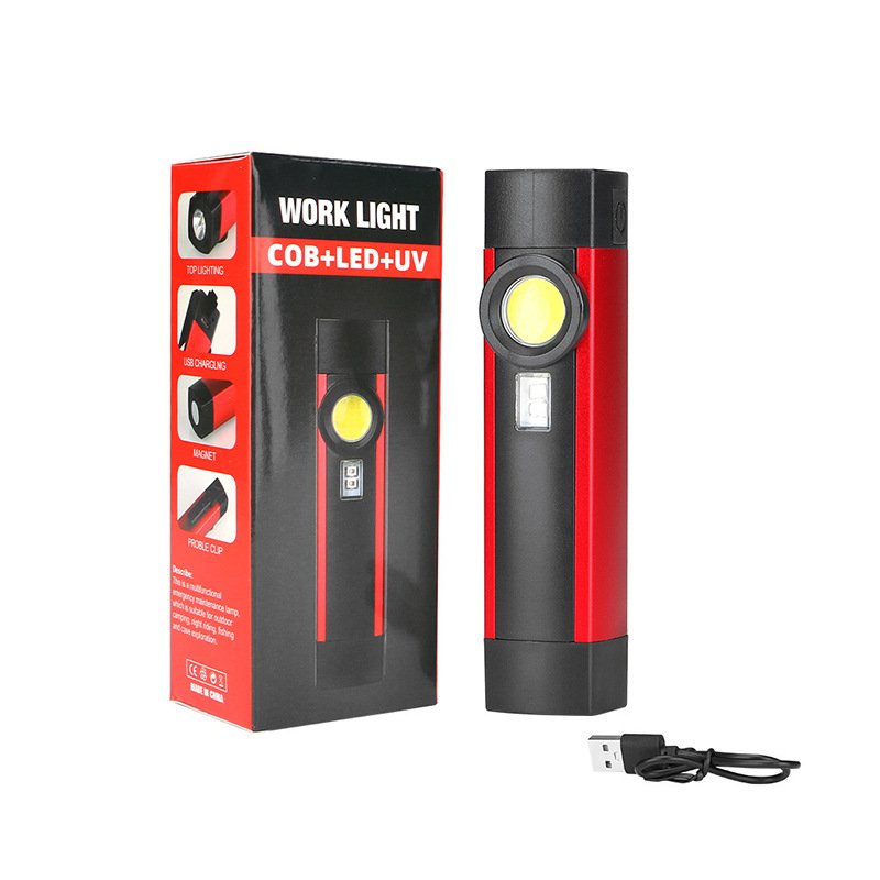 Richall Hot Selling Work Light White Metal Body Lamp Power Time Warm Smd Rechargeable Led Worklight With Magnet