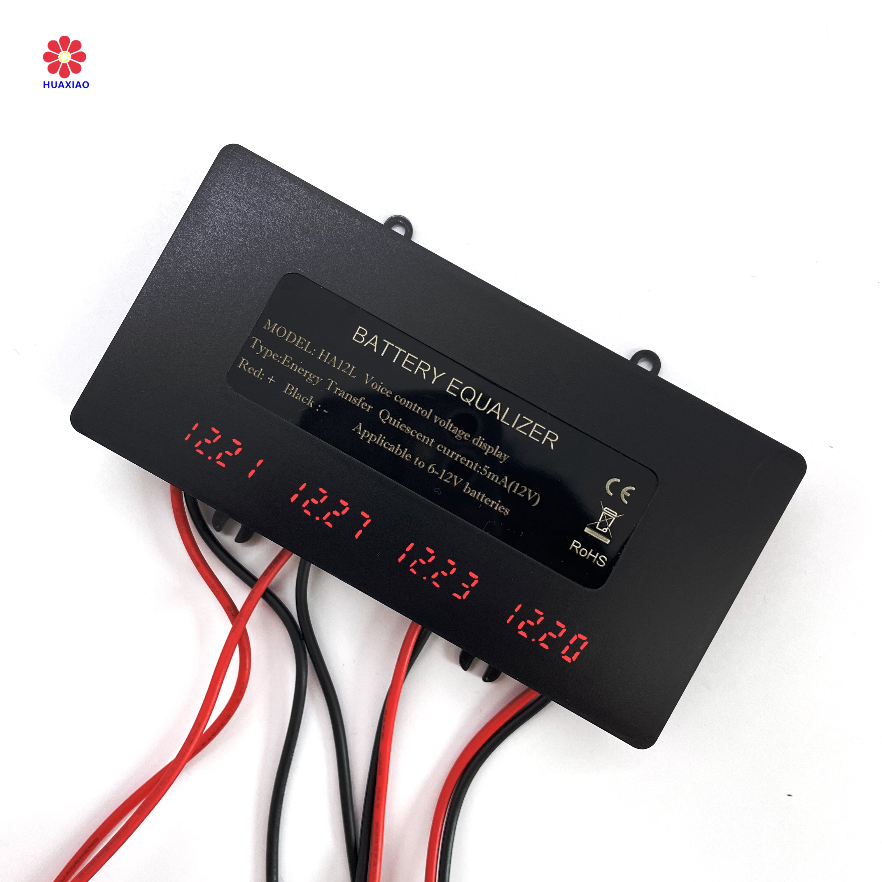 Huaxiao HA12L Energy Transfer AGM Lithium Ion Lead Acid Batteries Accessories Smart Active LCD 48V Battery Equalizer Balancer