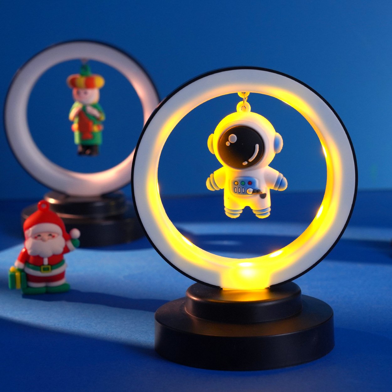Christmas Led Night Light Santa Claus Moon Gift Atmosphere Light Indoor Moon Glow Home Navidad Christmas Decoration Accessories
