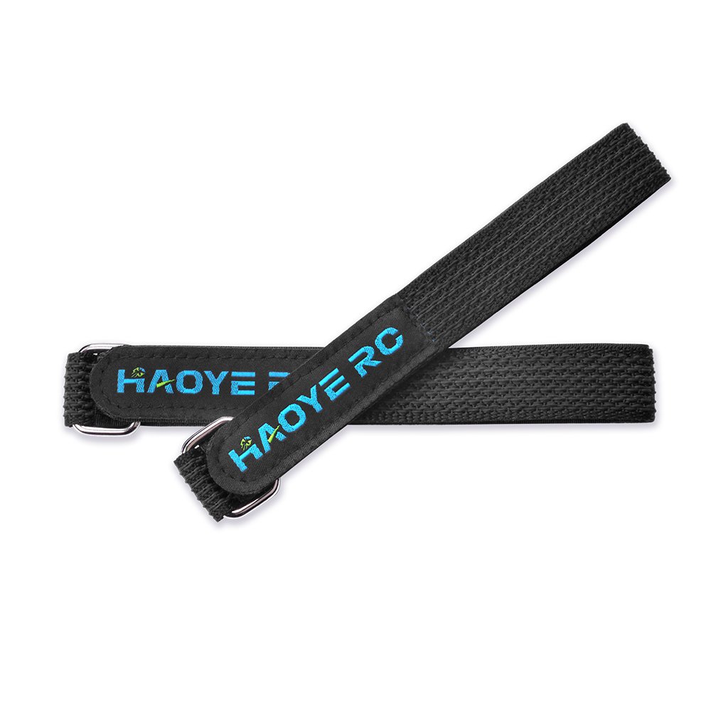 HAOYERC Adjustable Black Carbon Battery Straps Self-Binding Hook Loop Lipo Strap FPV Drones Long Range RC Frame Kit Accessory
