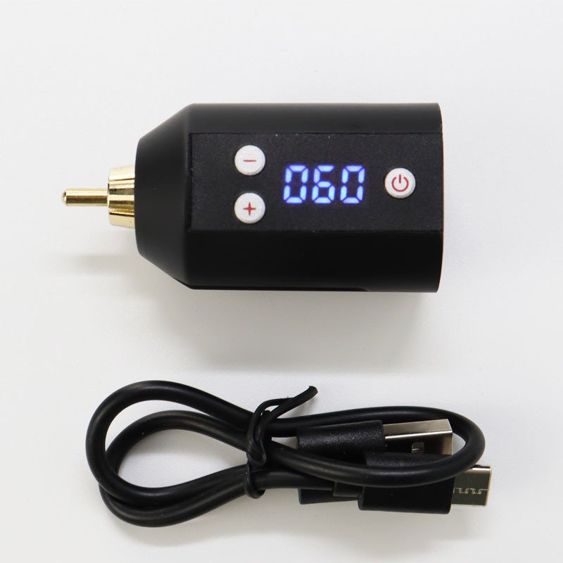 Tattoo Power Supply Short Battery Machine Pen Accessories 1500 Mah Type C Grip rca dc Wireless Use Gun Kit