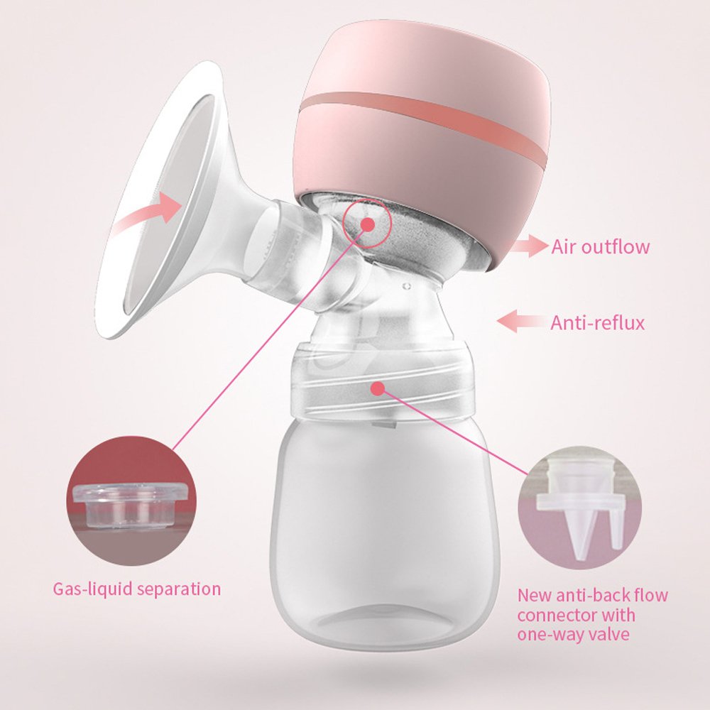 USB Electric Breast Pump With Baby Milk Bottle BPA Free Powerful Silicon Breast Pumps Baby Breastfeeding Accessories